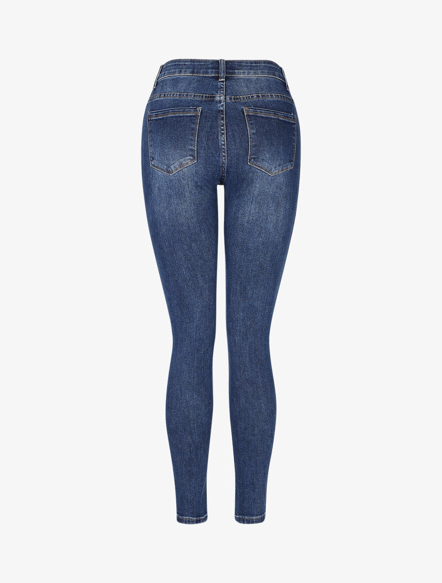 Jean classique coupe skinny - Bleu - 2