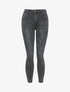 Jean skinny effet froissé - Gris foncé - 1