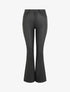 Pantalon en simili coupe flare - Noir - 1