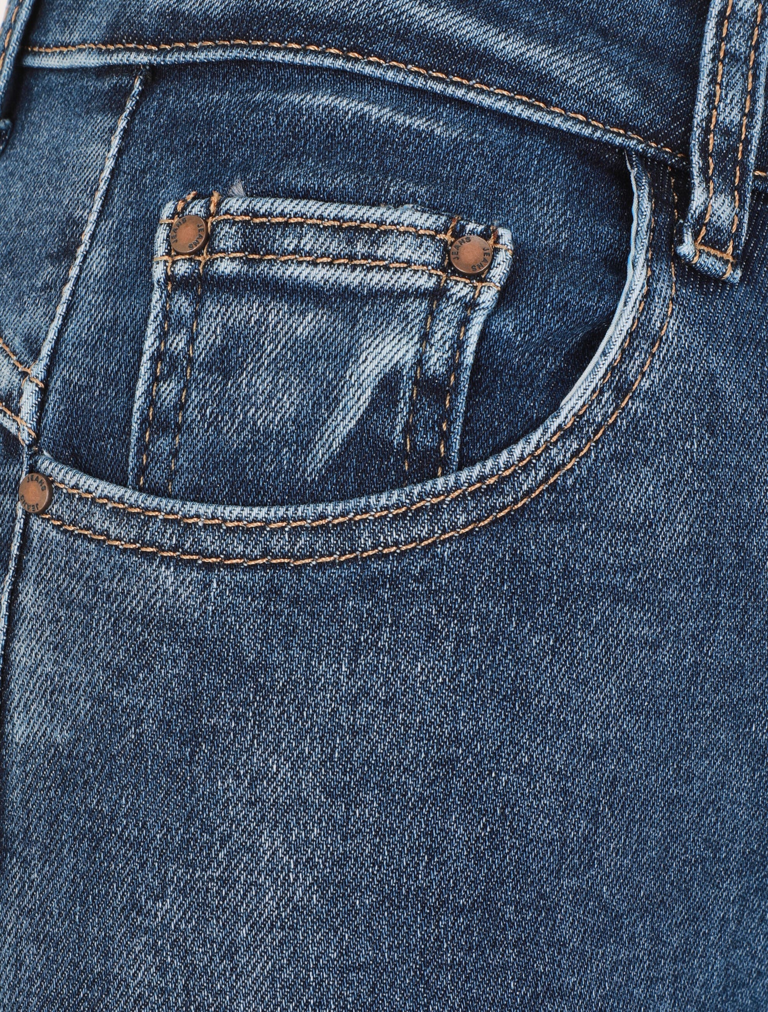 Jean classique à revers coupe skinny - Bleu - 3