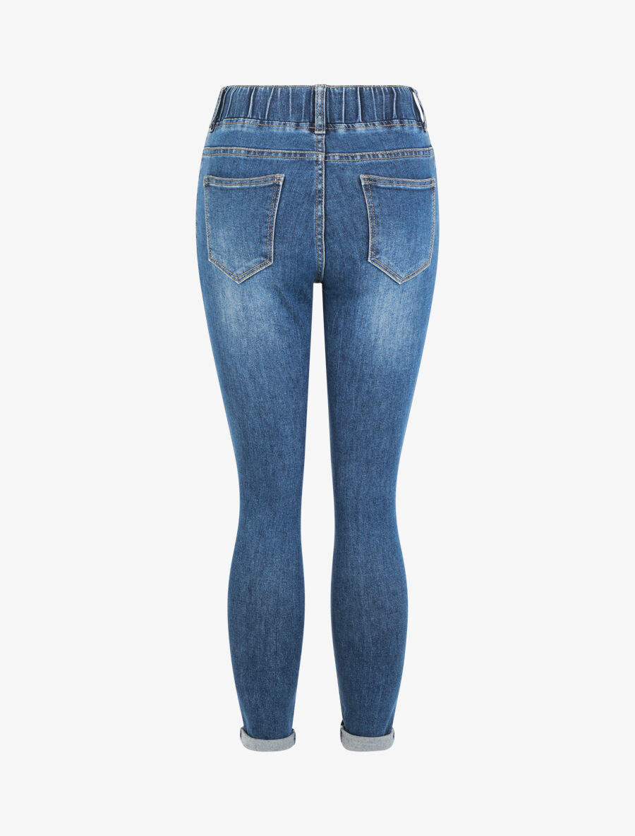 Jegging à ourlet - Bleu - 2