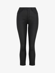 Jean skinny ciré taille haute - Noir - 1