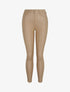Jean skinny ciré taille haute - Beige - 1