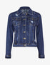 Veste en jean griffé - Bleu denim - 1