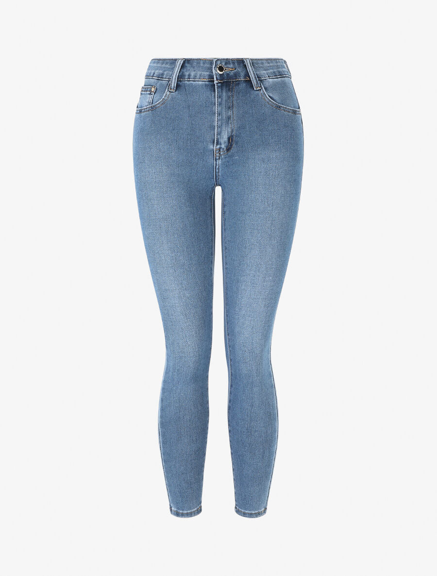 Jean skinny taille standard - Bleu - 1