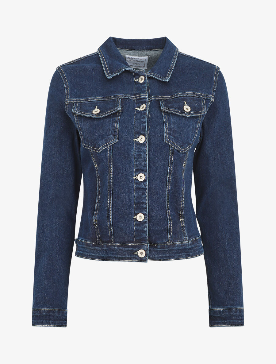 Veste en jean basique - Bleu brut - 5