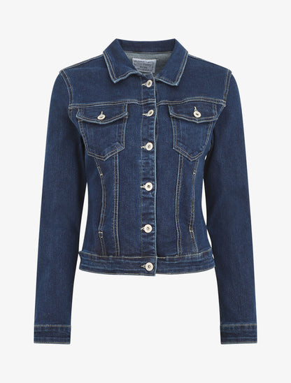 Veste en jean basique - Bleu brut - 5