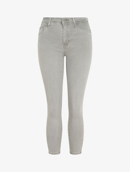 Jean skinny uni push up taille standard - Gris clair - 5