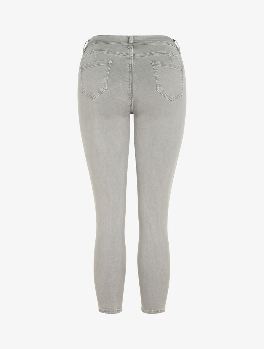 Jean skinny uni push up taille standard - Gris clair - 2