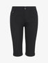 Bermuda uni coupe droite - Noir - 5
