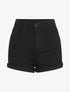 Short uni coupe droite - Noir - 5