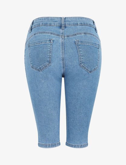 Bermuda push up en jean - Bleu - 2