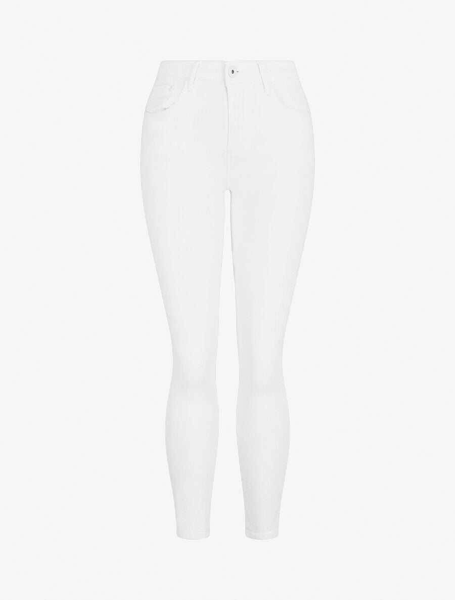 Jean uni coupe skinny - Blanc - 1