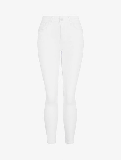 Jean uni coupe skinny - Blanc - 1