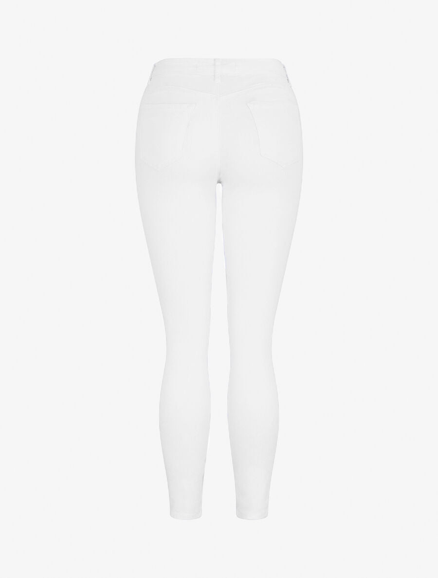 Jean uni coupe skinny - Blanc - 2