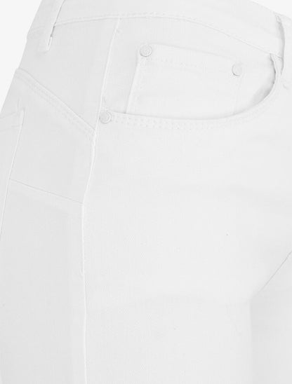 Jean uni coupe skinny - Blanc - 3