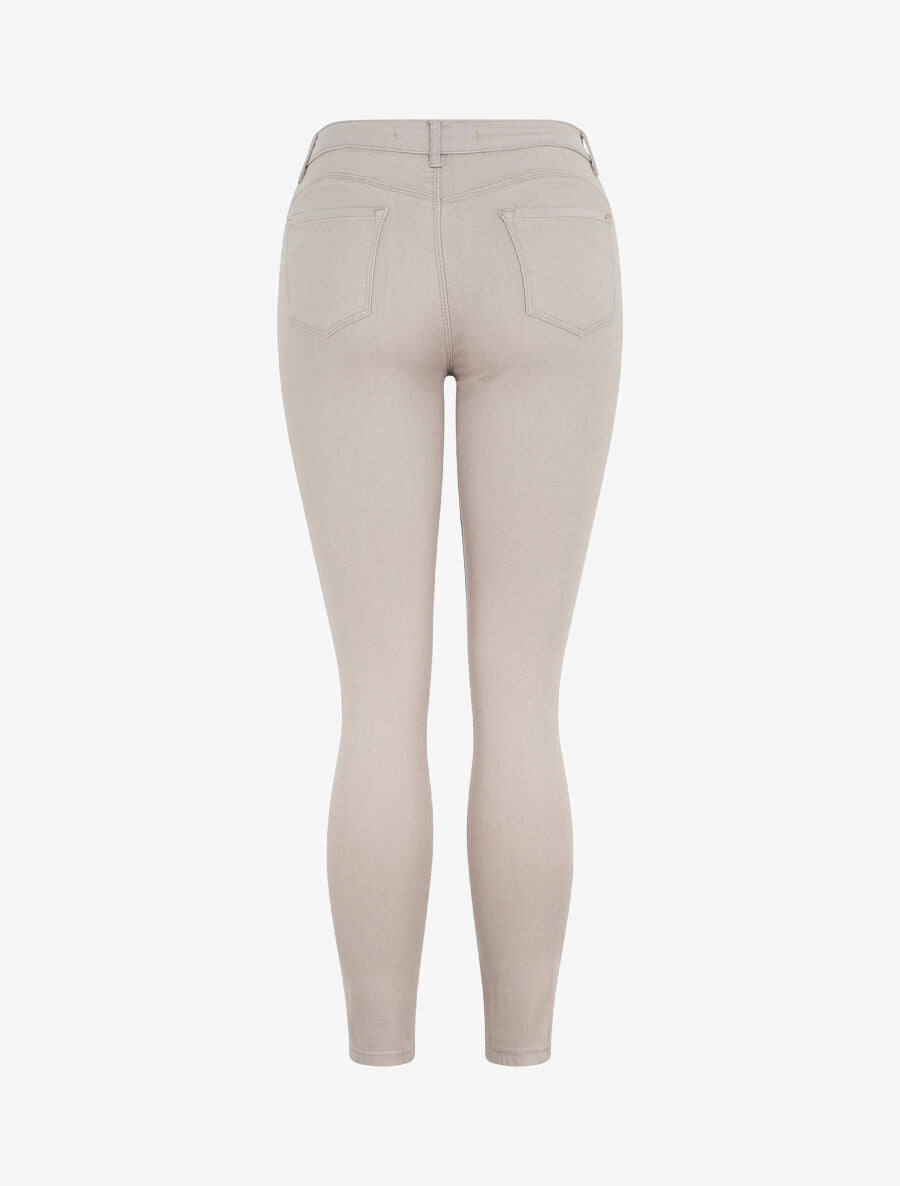 Jean uni coupe skinny - Taupe - 2