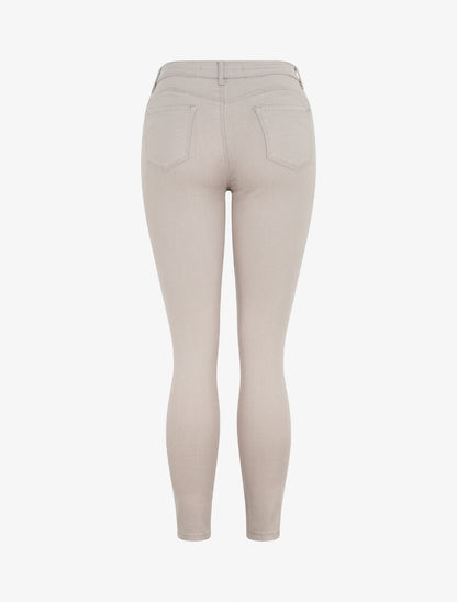 Jean uni coupe skinny - Taupe - 2