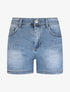 Short en jean push up bords échancrés - Bleu - 4