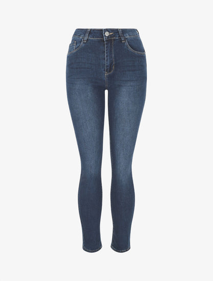 Jean slim push up taile standard - Bleu - 1