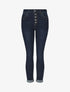 Jean à taille haute coupe droite - Bleu - 1