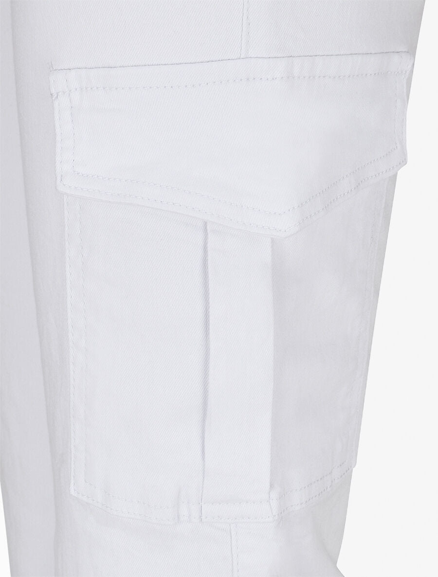 Jean cargo coupe droite - Blanc - 3