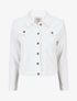Veste unie coupe droite - Blanc - 5