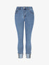 Jean à revers coupe slim - Bleu - 1