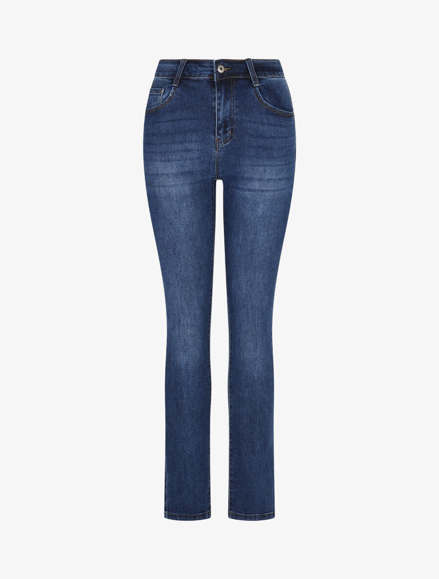 Jean push up classique coupe slim - Bleu denim - 1