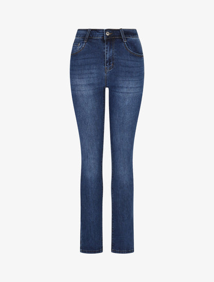 Jean push up classique coupe slim - Bleu denim - 1