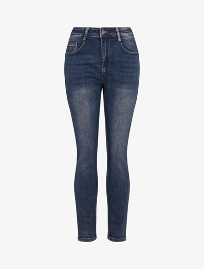 Jean slim casual délavé - Bleu stone - 1