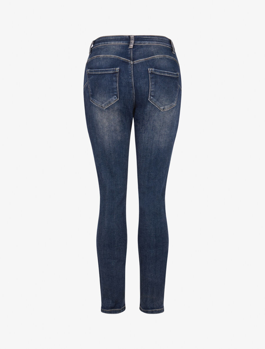Jean slim casual délavé - Bleu stone - 2