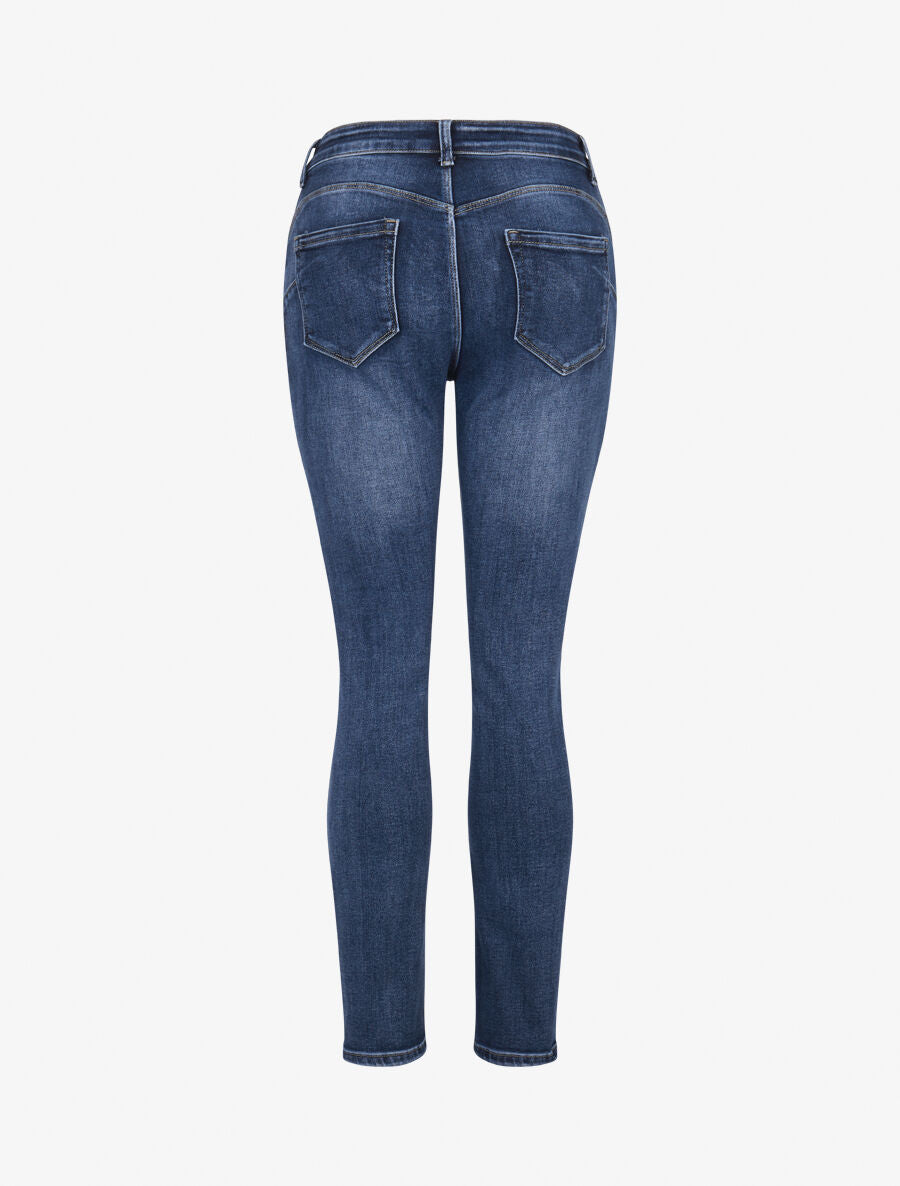 Jean droit casual délavé - Bleu stone - 2
