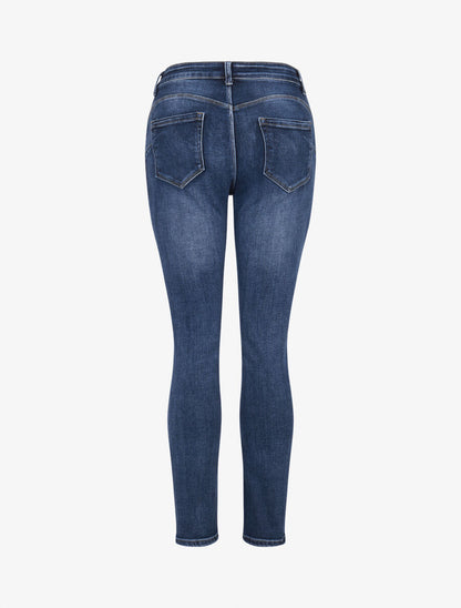 Jean droit casual délavé - Bleu stone - 2