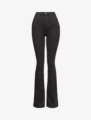 Jean flare extra long à taille standard - Noir - 1
