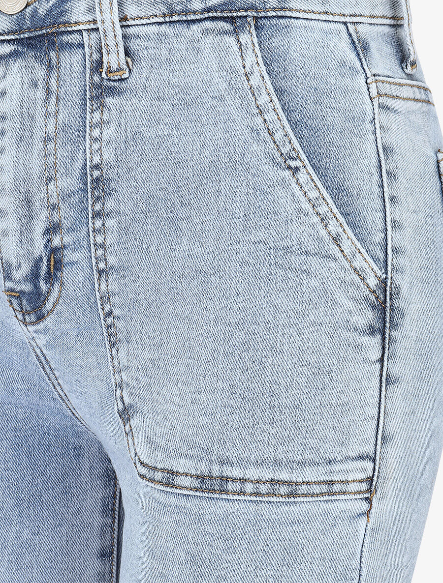 Jean classique coupe flare - Bleu - 3