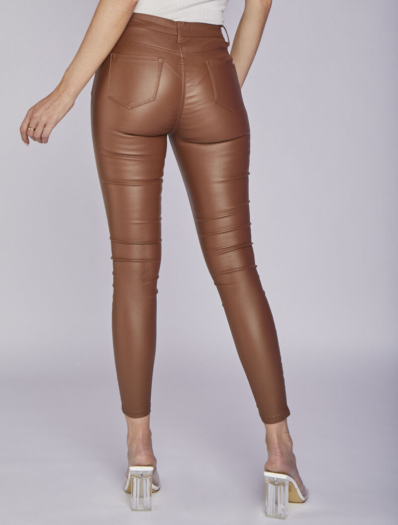 Jean enduit ultra skinny - Camel - 2