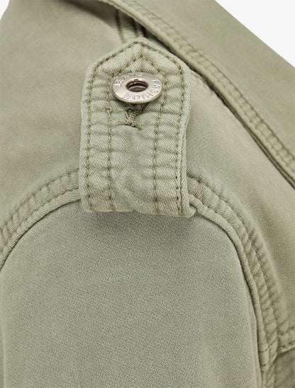 Veste en jean zippée - Kaki - 3