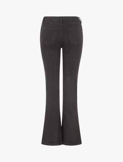 Jean push up coupe flare - Noir - 2