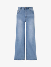 Jean ample coupe droite - Bleu - 1