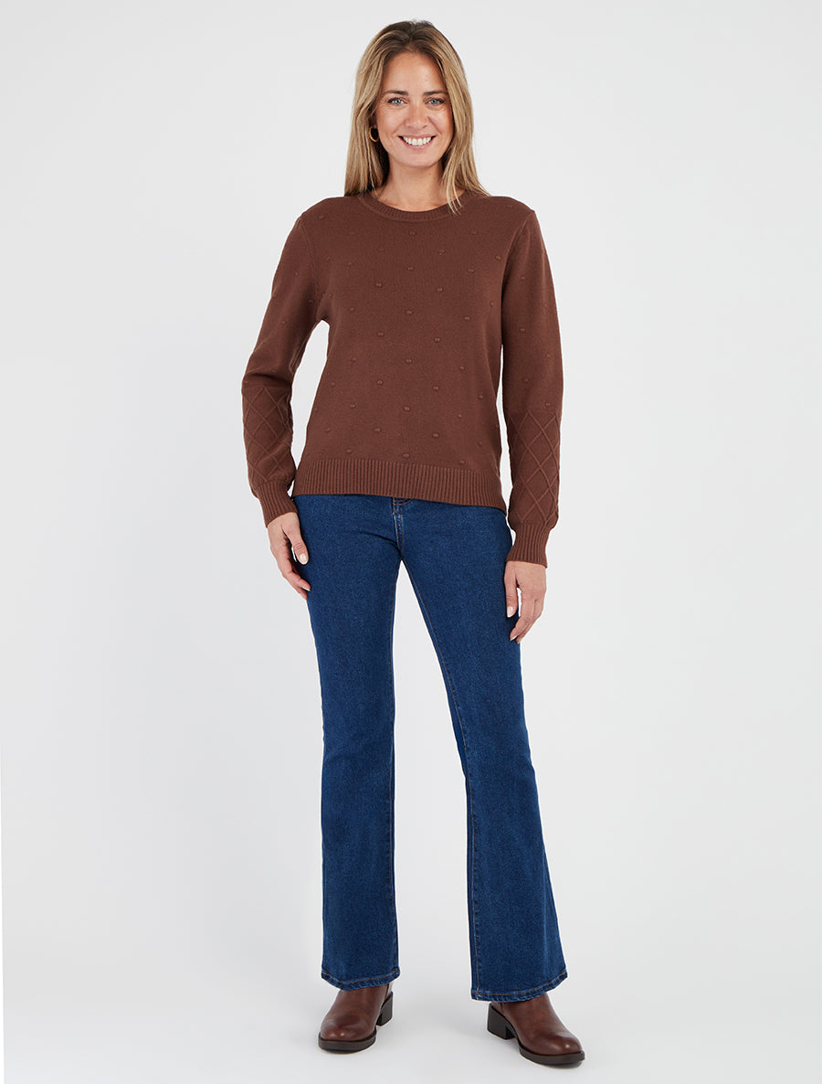 Jean a vita standard con taglio flare - Blu