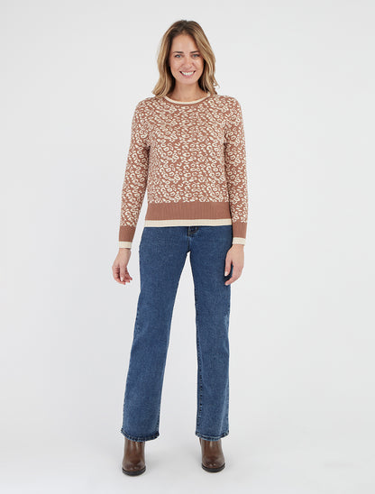 Jeans dritti lavati a vita alta - Blu grezzo