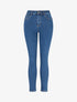 Jean skinny taille haute - Bleu - 1