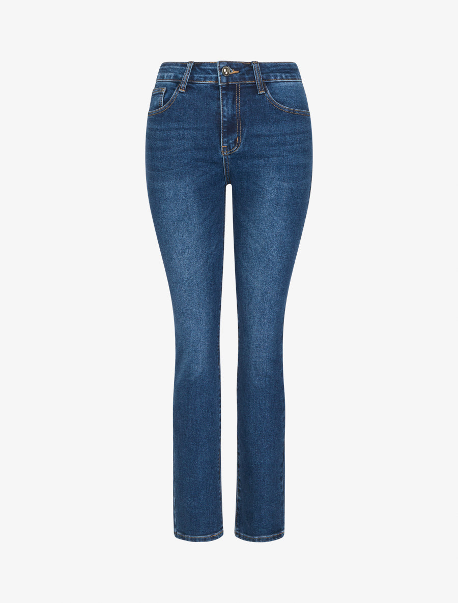 Jean slim poches à double surpiqûres - Denim - 1