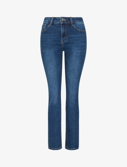 Jean slim poches à double surpiqûres - Denim - 1