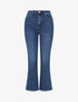 Jean à bords effilochés coupe droite - Bleu - 1