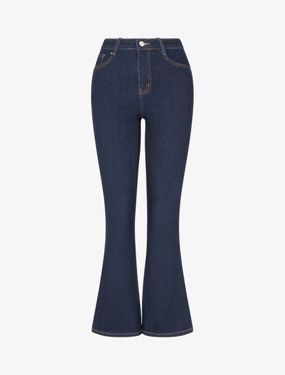 Jean classique coupe flare - Bleu - 1