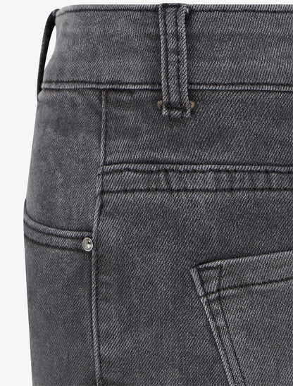 Jean wide leg coupe droite - Gris - 3