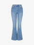 Jean push-up coupe flare - Bleu - 1