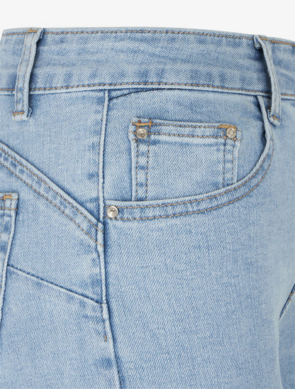 Jean standard push up coupe droite - Bleu - 3